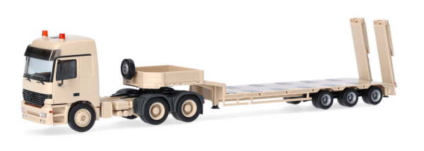 HER747271 - MERCEDES BENZ Actros L 1996 MP1 6x4 mit 3-Achs-Maschinentransporter Belgische Armee - 1