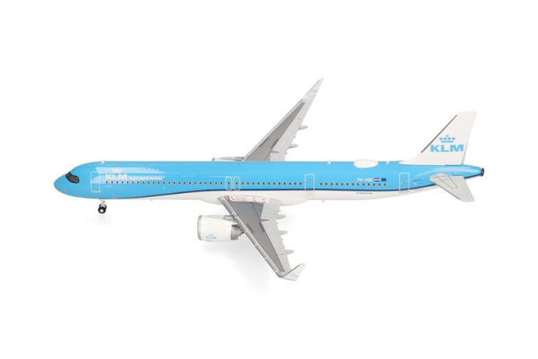 HER573801 - AIRBUS A321neo KLM PH-AXE Kleine Karte – Faltkarte - 1