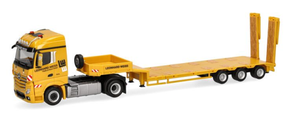 HER937740 - MERCEDES BENZ Actros S 4x2 mit 3-Achs-Maschinentransportaufbau LEONHARD WEISS - 1