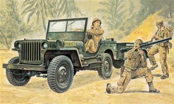 ITA0314 - JEEP Willys zum Zusammenbauen und Lackieren - 1