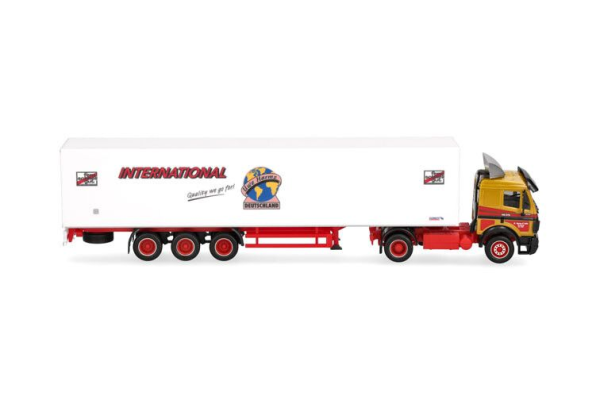 HER320450 - MERCEDES BENZ SK 1988 4x2 mit 3-Achs-Anhänger von UWE HARMS INTERNATIONAL - 1