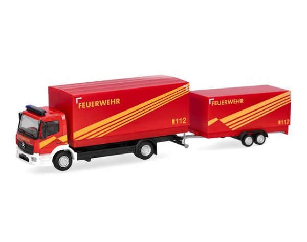 HER321266 - MERCEDES BENZ Atego 2013 mit 2-Achs-Feuerwehranhänger GW Logistik - 1