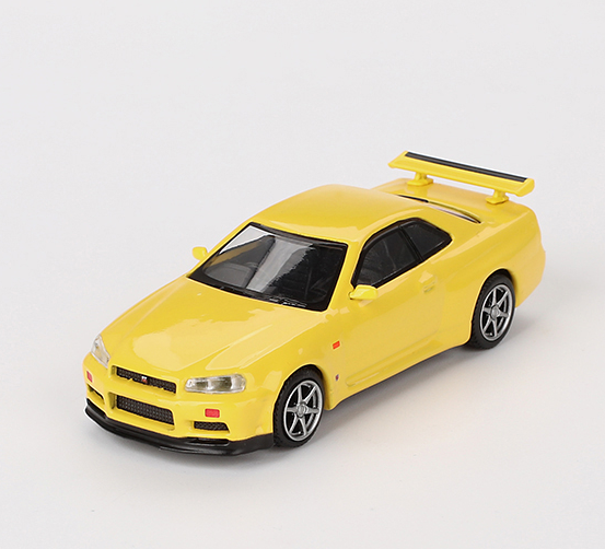 MGT00762-R - NISSAN Skyline GT-R R34 VSPEC Lightning Gelb 1999 Rechtslenker - 1