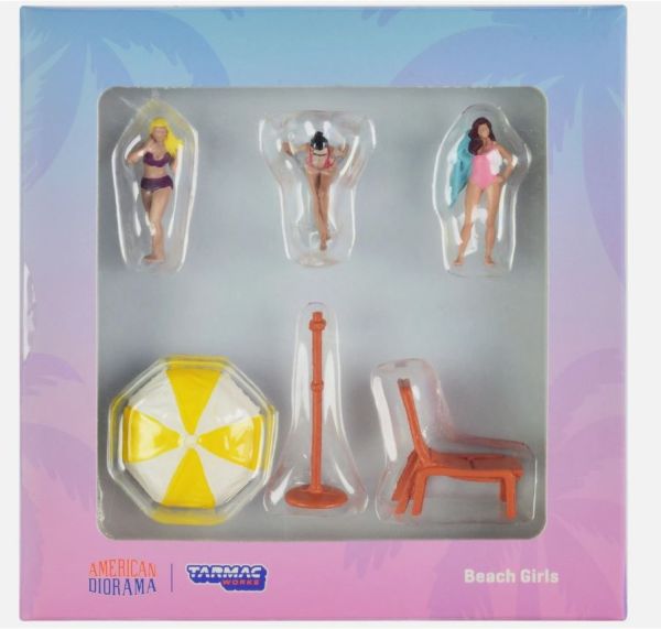 T64F-002-YL - 3 Figuren und Zubehör – Am Strand - 1