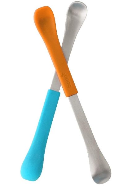 TB298 - 2 Löffel 2 in 1 Orange und Blau - 1