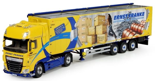 TEK70409 - DAF Euro 6 XF Super Space cab 4x2 mit ERNST FRANKE Planenauflieger - 1