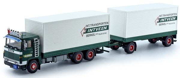 TEK72959 - SCANIA 141 Starraufbauträger und INTVEEN Transportanhänger - 1