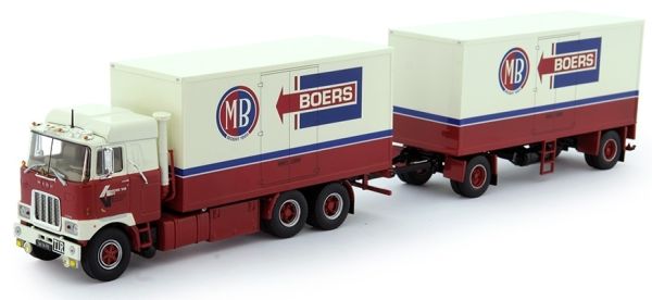 TEK76339 - MACK F700 6x4 Kofferträger und BOERS Transportanhänger - 1