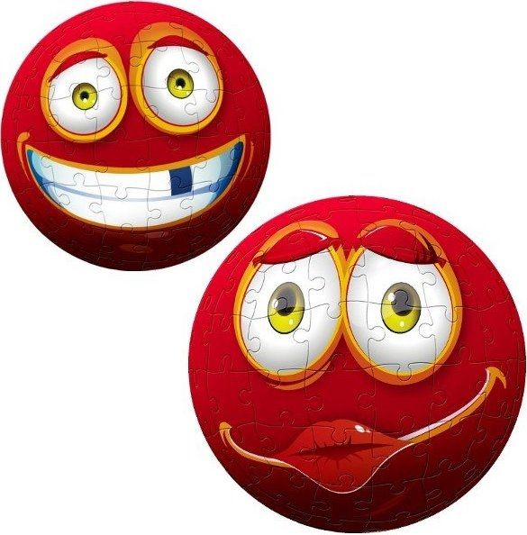 TRF60206 - 96-teiliges 3D-Puzzle Roter Smiley - 1