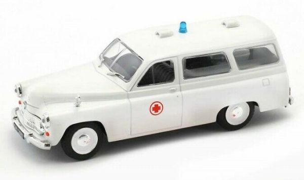 MAGPCWAR202A - WARSZAWA 202A 1959 weißer polnischer Krankenwagen im Blister verkauft - 1