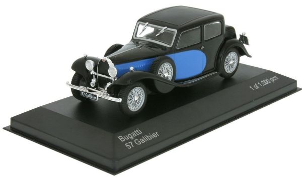 WBX123 - BUGATTI 57 Galibier 1934 blau schwarz - 1