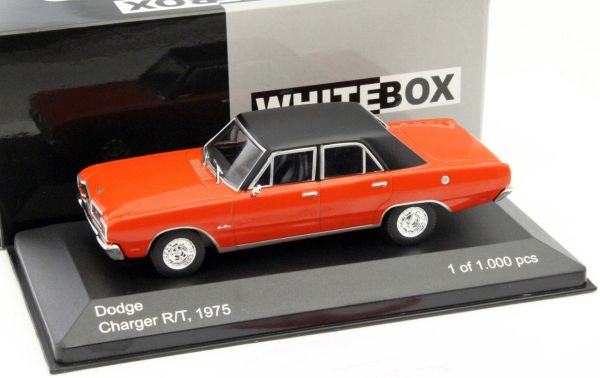 WBX148 - DODGE Charger R/T 1975 rotes schwarzes Dach - 1