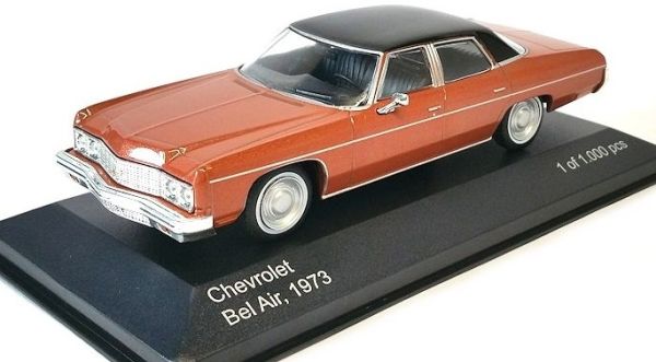 WBX187 - CHEVROLET Bel Air 1973 rosa Metalldach schwarz - 1