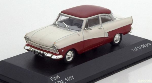 WBX190 - FORD Taunus 17m (P2) 1957 weiß und rot - 1