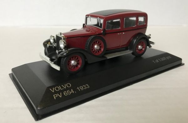 WBX191 - VOLVO PV 654 1933 rotes schwarzes Dach - 1