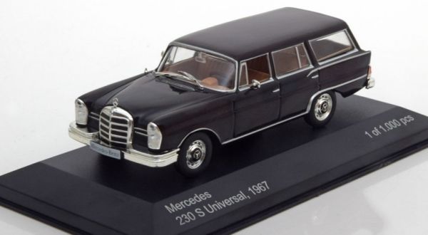 WBX207 - MERCEDES BENZ 230 S Universal Kombi 1967 schwarz - 1