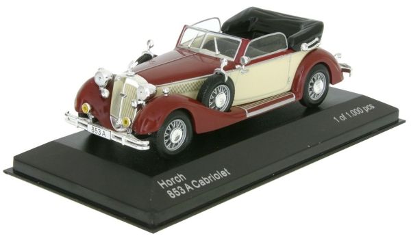 WBX258 - HORCH 853A Cabrio 1938 rot und beige - 1