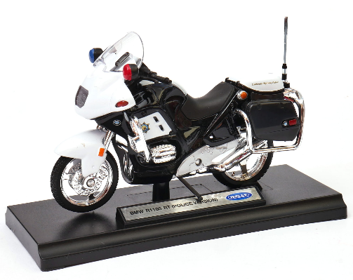 WEL12150PWB - BMW R1100 RT Police Vision US-Motorrad patrouilliert auf amerikanischen Highways - 1
