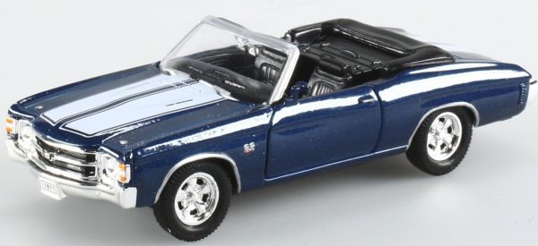 WEL18684 - CHEVROLET Chevette SS 454 offenes blaues Cabrio-Pullback-Spielzeug - 1