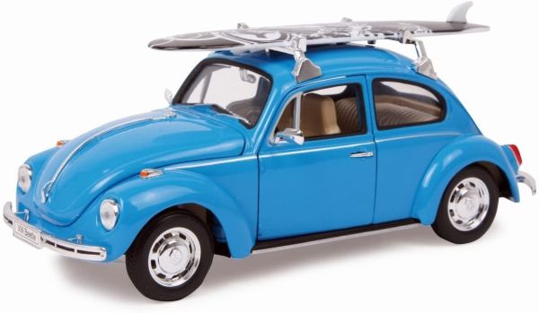WEL22436SB-W - VOLKSWAGEN Käfer 1959 blau mit Surfbrett - 1