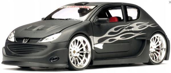 WEL22486MA-W - PEUGEOT 206 2011 Tuning schwarz Ct Cartronic - 1