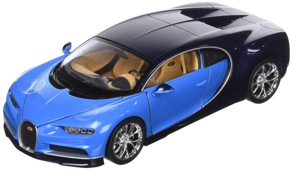 WEL24077W - BUGATTI Chiron 2016 blau und schwarz - 1