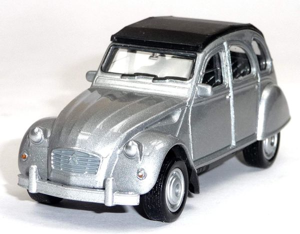 WEL2CVSANSBOITEA - CITROEN 2CV graues Reibungsmodell ohne Karton verkauft - 1