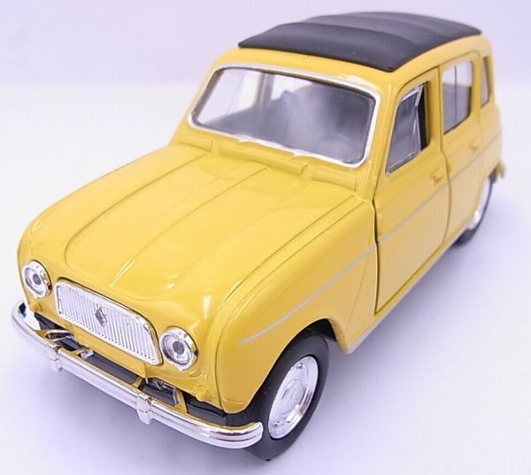WELRE49720WF - RENAULT 4L 1961 gelbes Reibungsmodell - 1