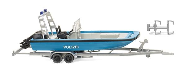 WIK009545 - MZB72 Polizeiboot mit Anhänger - 1