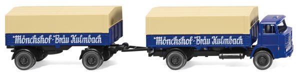 WIK041701 - HENSCHEL 4x2 Pritschenwagen mit Anhänger 2-Achser Pritschenwagen  - 1