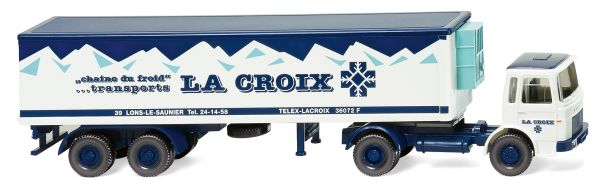 WIK052848 - SAVIEM 4x2 mit Kühlanhänger 2 Achsen LA CROIX - 1