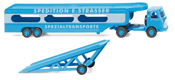 WIK058049 - MERCEDES Pullman 4x2 mit Spedition E.Strasser 2-Achs-Auflieger - 1