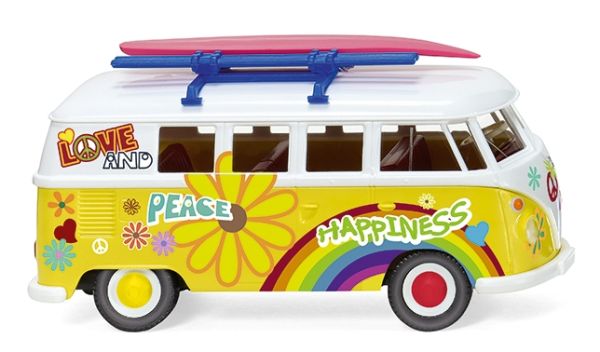 WIK079725 - VW T1 Bus FLOWERPOWER - 1