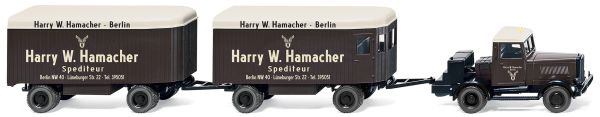 WIK085101 - HANOMAG ST100m 4x2 mit zwei HARRY W.HAMACHER Umzugswagen - 1