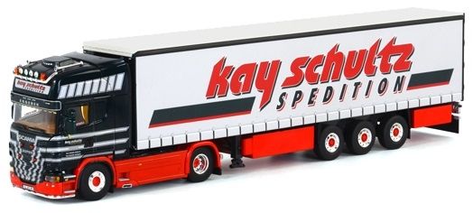 WSI01-1350 - SCANIA R6 Topline 4x2 und KAY SCHULTZ Planenanhänger - 1