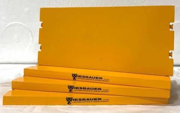 YCC604-1W - 4 Fahrbahnplatten - 11 x 5 cm - Gelb RAL1007 WIESBAUER - 1