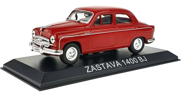 MAGLCZAS1400 - ZASTAVA 1400 BJ 4-türige Limousine 1950 rot im Blister verkauft - 1