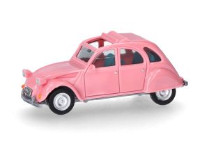 HER020824-008 - CITROEN 2CV mit offenem Klappdach in Rosa