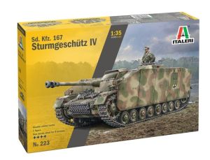 ITA0223 - Sd. Kfz. 167 mit Sturmgeschütz IV zum Zusammenbauen und Lackieren