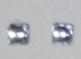 ART04360_B - Viereckige Scheinwerferlinse x2 Weiß – 2 x 2 mm