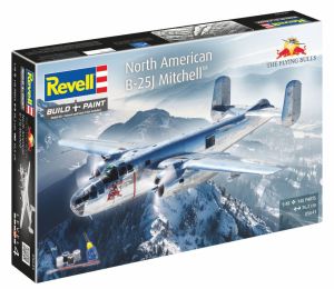 REV05643 - North American B-25J Mitchell Flugzeug – Geschenkbox – Bausatz zum Zusammenbauen und Bemalen