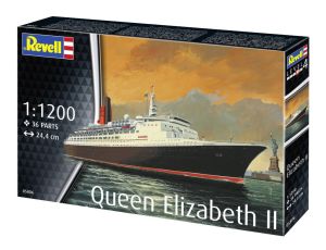 REV05806 - Schiff Queen Elizabeth II zum Zusammenbauen und Bemalen