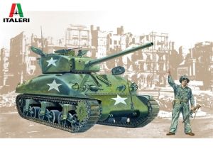 ITA0225 - M4 A1 Sherman Tank zum Zusammenbauen und Lackieren