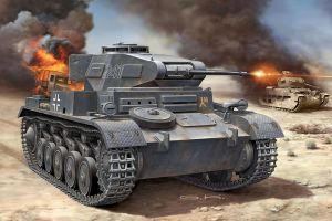 REV03229 - Panzer PZKPFW II AUSF. F zum Zusammenbauen und Bemalen