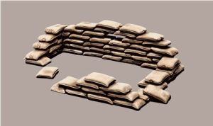 ITA0406 - Sandsäcke zum Zusammenbauen und Bemalen