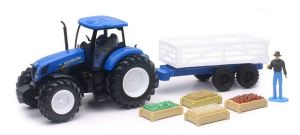 NEW05523A - NEW HOLLAND T7 270 mit Anhänger und Zubehör