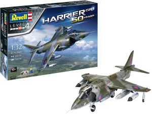 REV05690 - Kampfflugzeug Harrier GR.1 mit Lackierung zum Zusammenbauen und Bemalen