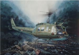 ITA0849 - UH-1D Slick Iroquois Helikopter zum Zusammenbauen und Lackieren
