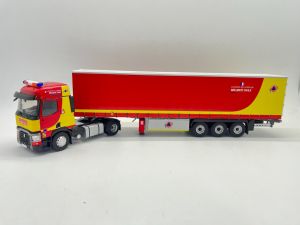 ELI118103 - RENAULT T460 4x2 mit Planenanhänger 3 Achsen zivile Sicherheit Feuerwehr
