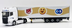ELI118115 - SCANIA 770 S V8 4x2 mit Kühlkoffer Anhänger 3 Achsen - BN - STEF